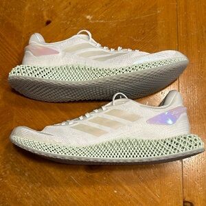 Men’s adidas Parley x 4D Run 1.0 LTD 'White Iridescent' Running Shoes FW1229 NEW